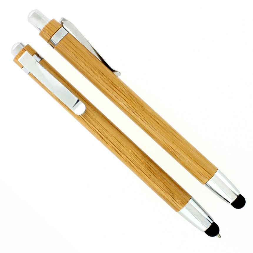 Bambus kuglepen med touch pen - Greenfeel.dk