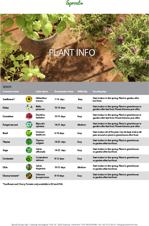 Sprout Blyant med logo. Kan plantes efter brug - Greenfeel.dk